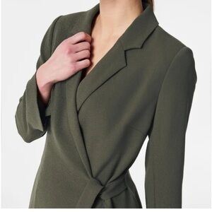 SPANX Olive Green Wrap Blazer